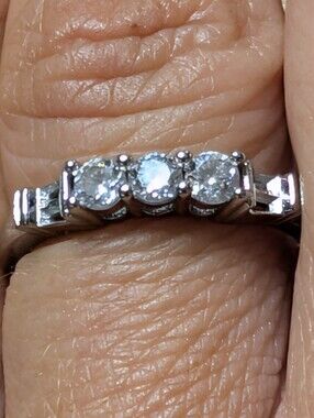 Today Forever & Always diamond simulant silver ring